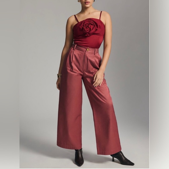 Anthropologie Let Me Be 3-D Rose Top - Picture 2 of 14